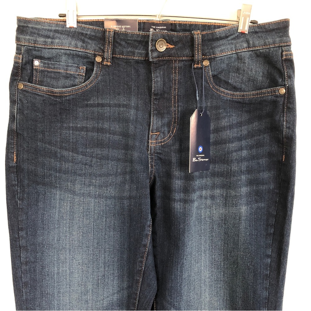 NWT Men’s Ben Sherman Slim Fit Mid Rise Dark Wash Jeans, Size 32W x 34L - Picture 4 of 16
